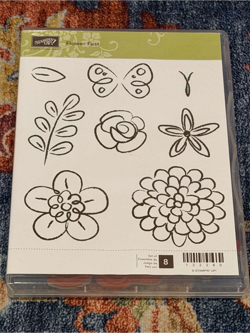 Stampin' Up! Flower Fest Stamp Set — Olive Green Accent